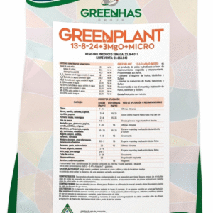 FERTILIZANTE 13-08-24+3 MgO + MICRO - LÍNEA GREENPLANT